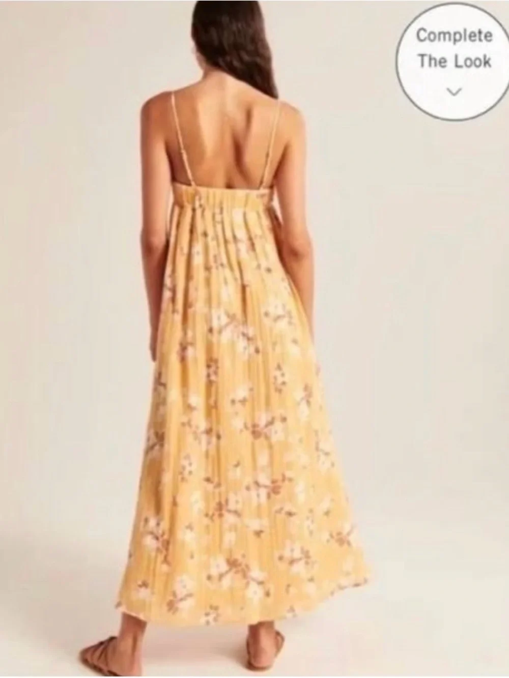 Abercrombie & Fitch Yellow Floral Maxi Dress